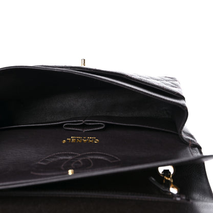 Chanel Caviar Quilted Medium Double Flap Dark Brown 5 of 10