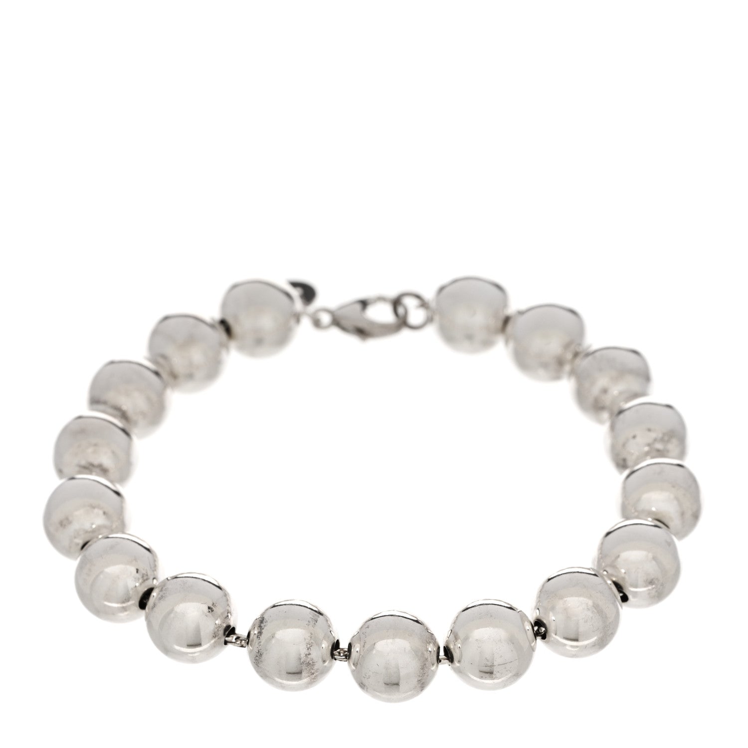 Tiffany Sterling Silver 10mm HardWear Ball Bracelet 1 of 4