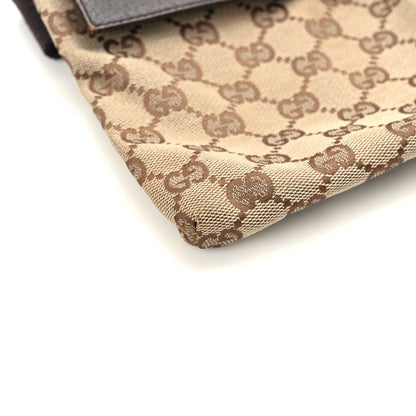 Gucci GG Monogram Double Pocket Belt Bag Dark Brown 11 of 14