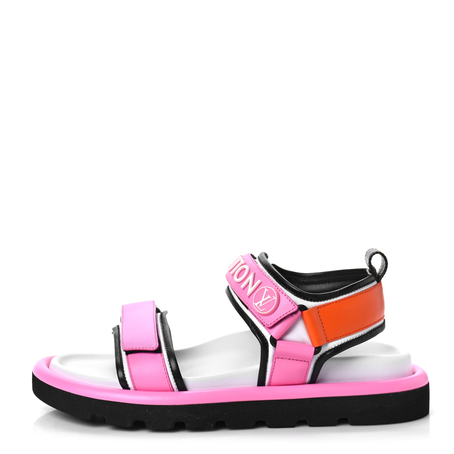 Calfskin Pool Pillow Flat Comfort Sandals 39 Rose Pop Pink