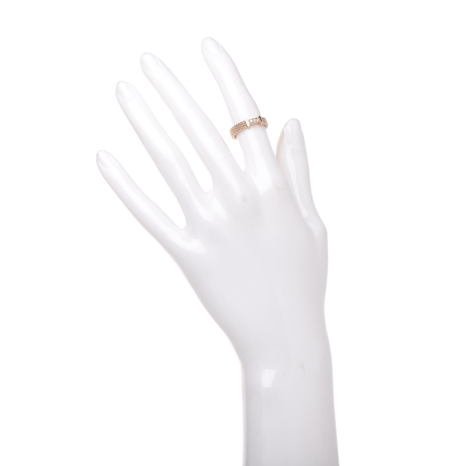 Tiffany 18K Rose Gold Diamond Narrow Somerset Ring 47 4 2 of 5