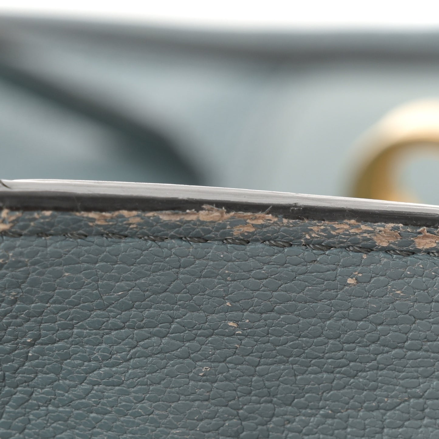 Grained Lambskin Calfskin Small Lexa Shoulder Bag Cloudy Blue