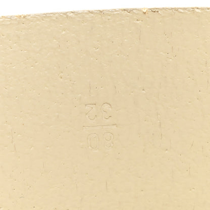 Chanel Calfskin Enamel CC Logo Belt 80 32 Light Beige 4 of 8