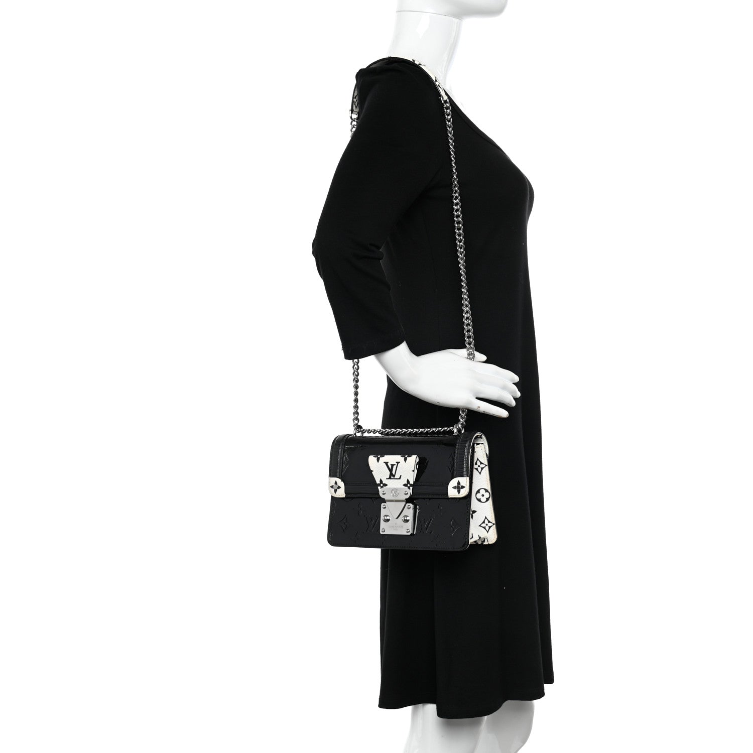 Louis Vuitton Vernis Epi Monogram Wynwood Black White 2 of 10
