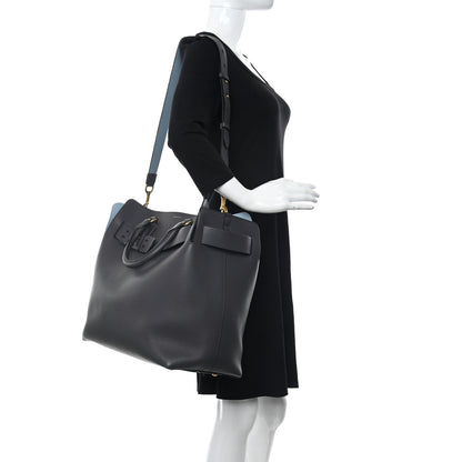 Burberry Marais Calfskin Large Belt Bag Charcoal Grey 2 of 14
