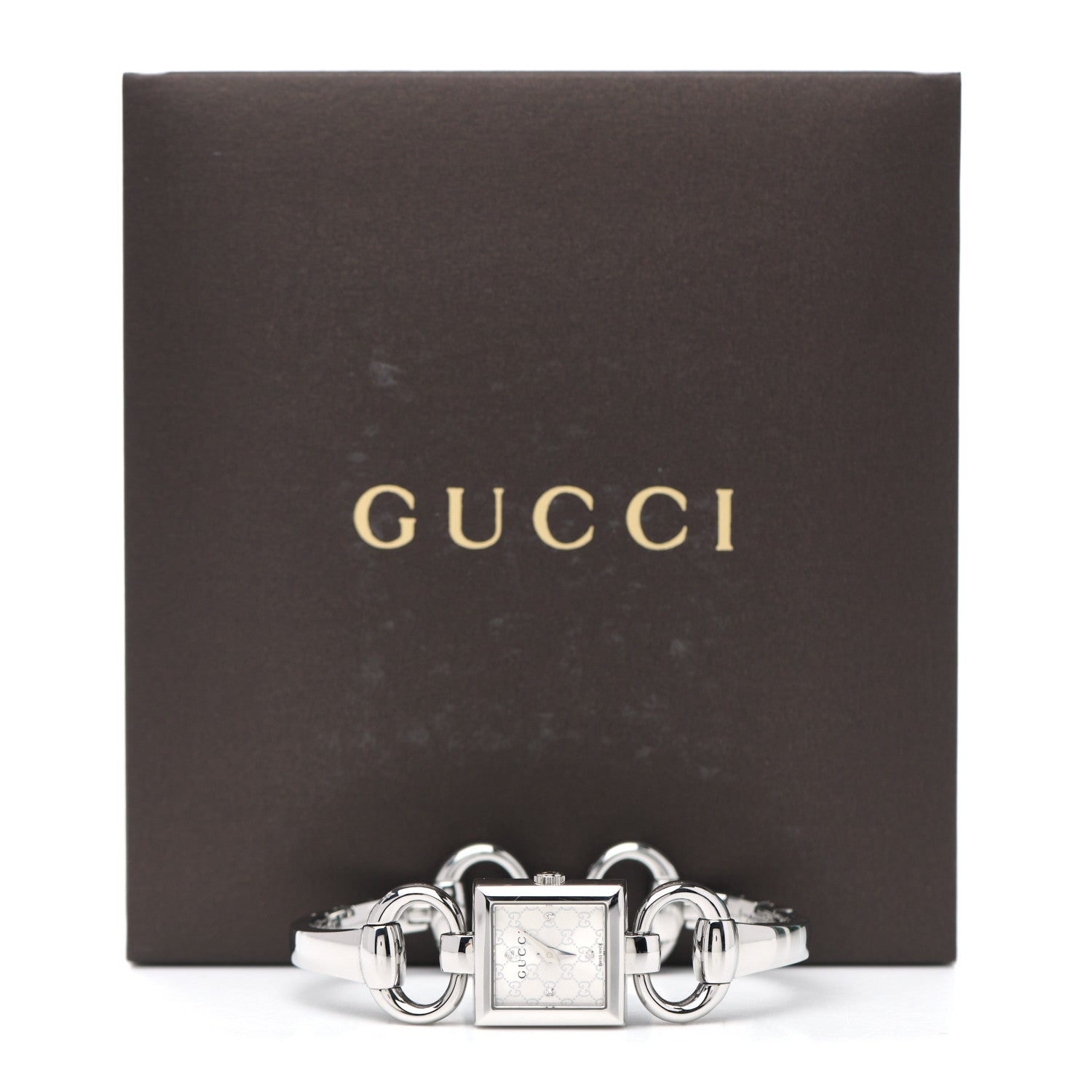 Gucci Stainless Steel Diamond 18mm Tornabuoni Quartz Watch 5 of 5