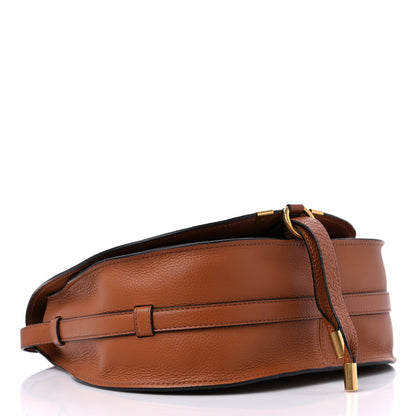 Chloe Calfskin Medium Marcie Round Crossbody Bag Tan 4 of 10