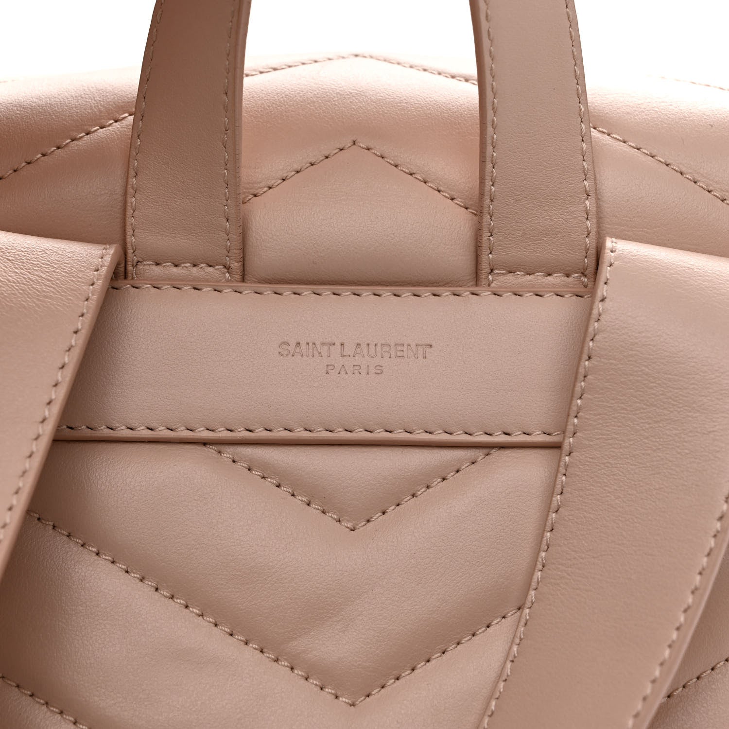 Saint Laurent Calfskin Y Quilted Monogram Small Loulou Backpack Marble Pink 7 of 11