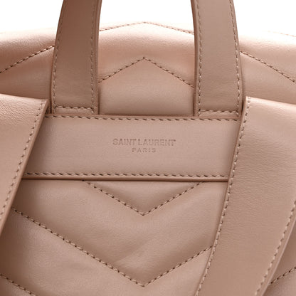 Saint Laurent Calfskin Y Quilted Monogram Small Loulou Backpack Marble Pink 7 of 11