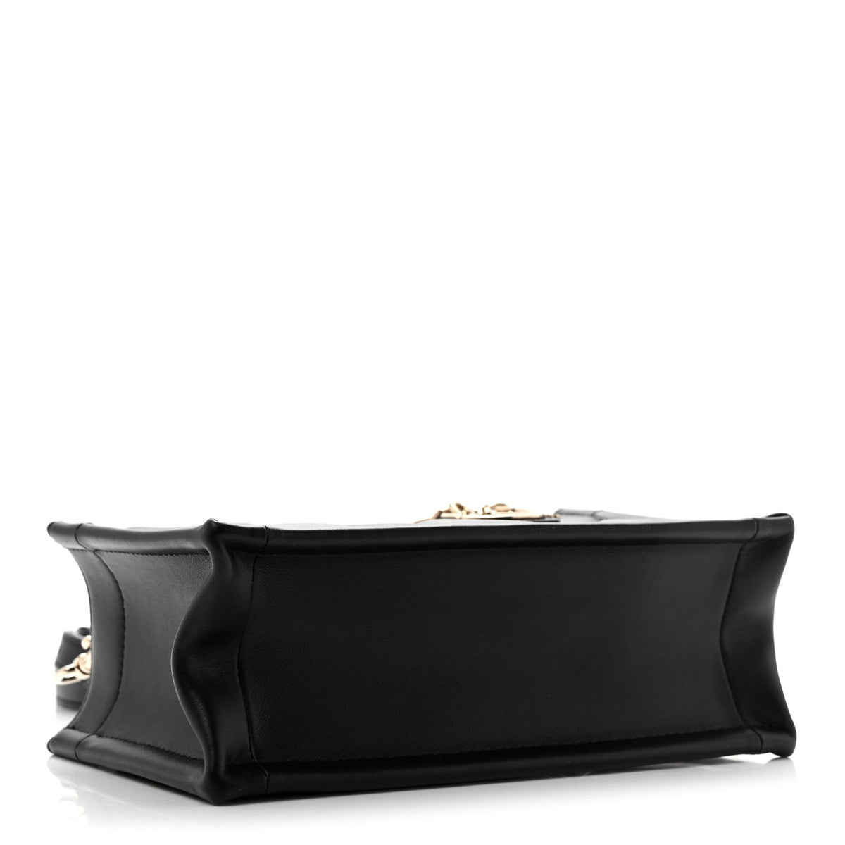 Calfskin Macrocannage Mini Book Tote Black