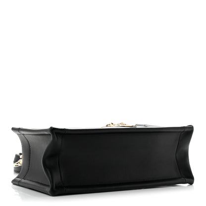 Christian Dior Calfskin Macrocannage Mini Book Tote Black 4 of 12