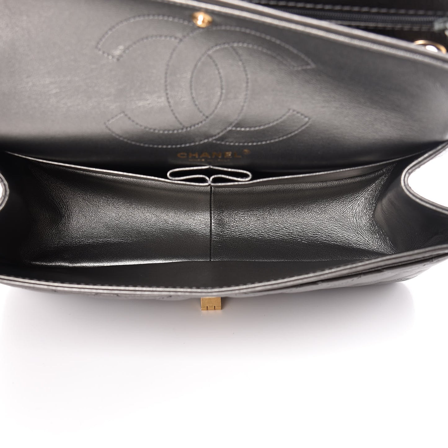 Metallic Calfskin Quilted 2.55 Reissue 226 Flap Charcoal