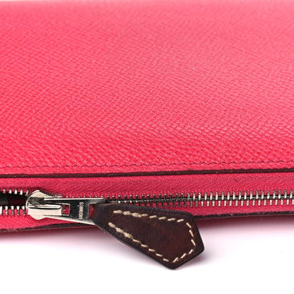 Hermes Epsom Silk'in Wallet Rose Shocking 7 of 7