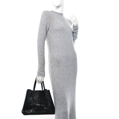 Alaia Calfskin Laser Cut Mina 32 Bag Black 2 of 9