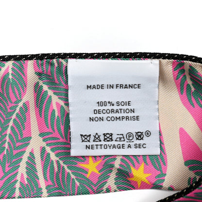 Hermes Silk Sous Le Charme D Orphee Baguette Twilly Rose Bleu Black 4 of 4
