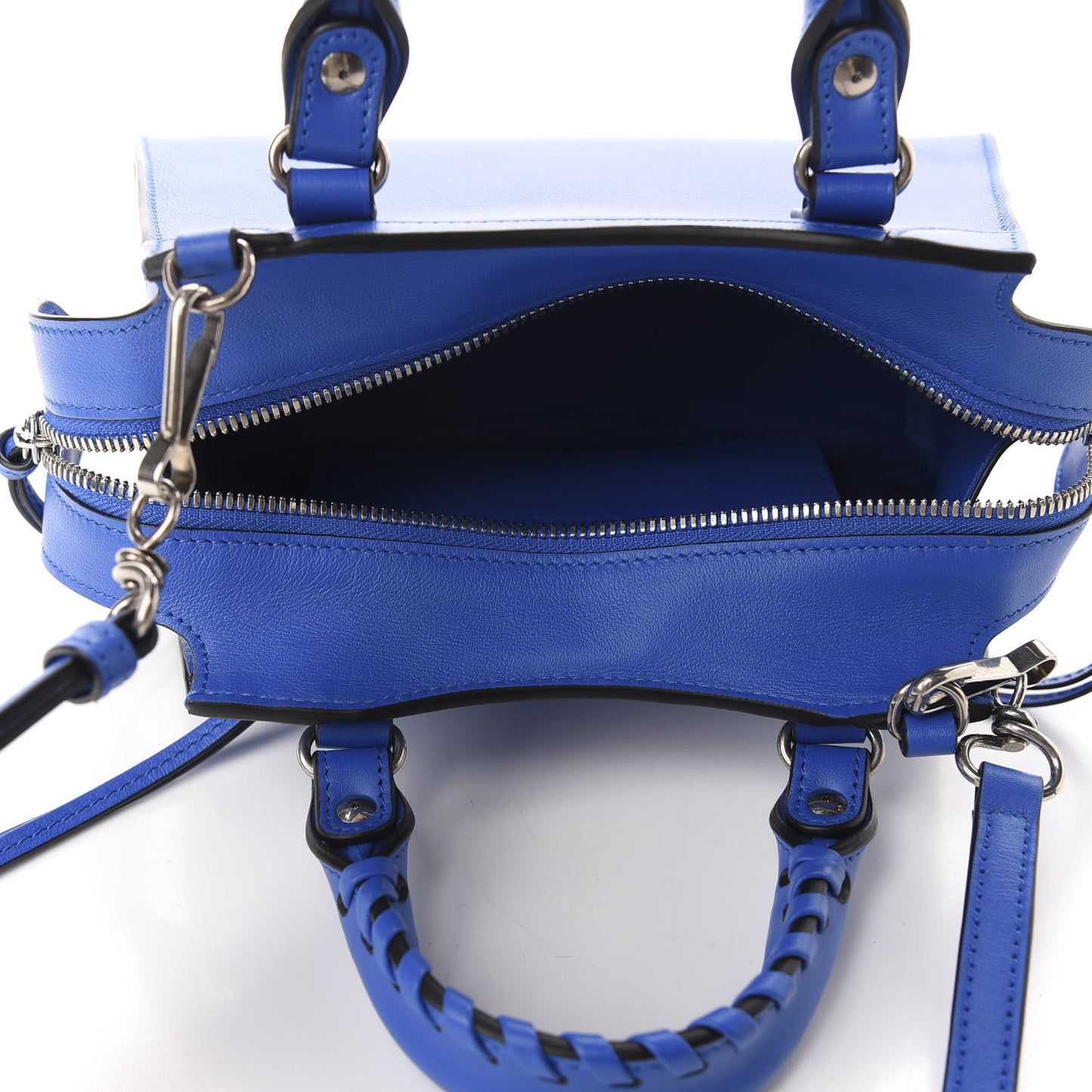 Smooth Calfskin Neo Classic Silver Hardware Mini City Bleu