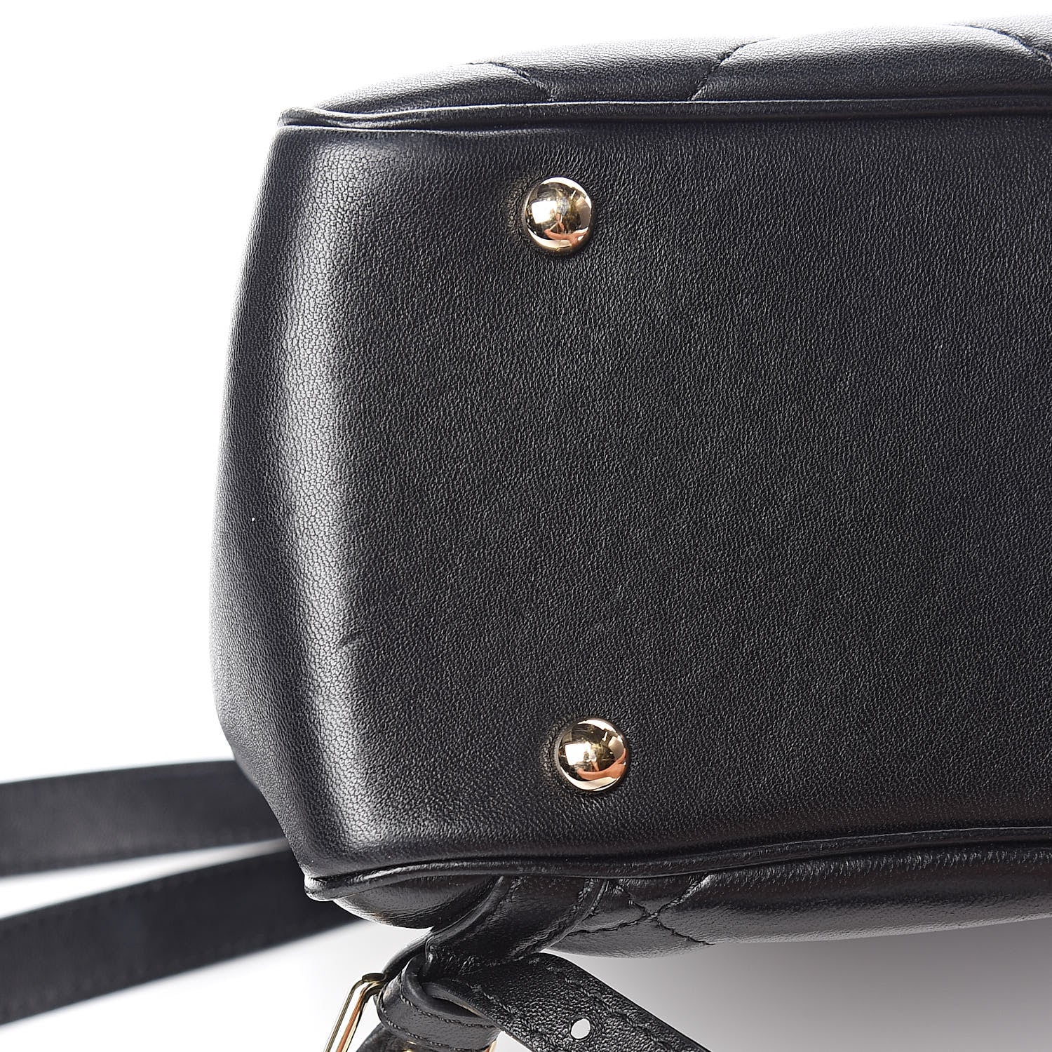 Chanel Lambskin Quilted Chain Backpack Black 14 of 17