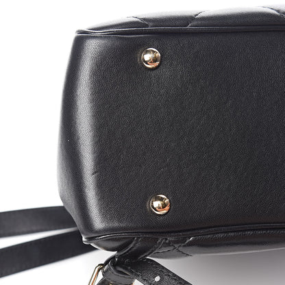 Chanel Lambskin Quilted Chain Backpack Black 14 of 17