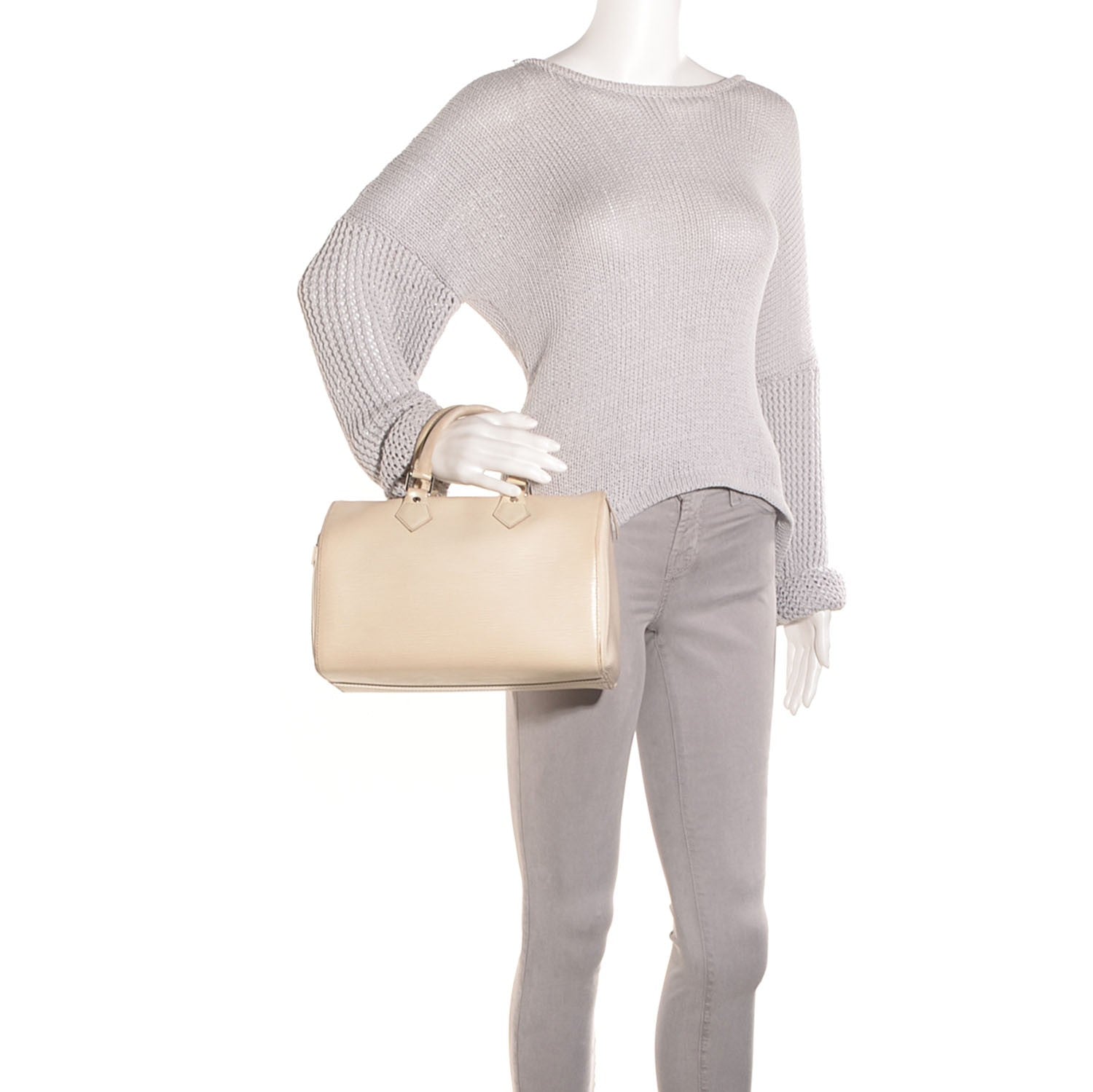 Louis Vuitton Epi Speedy 25 Ivory 2 of 7