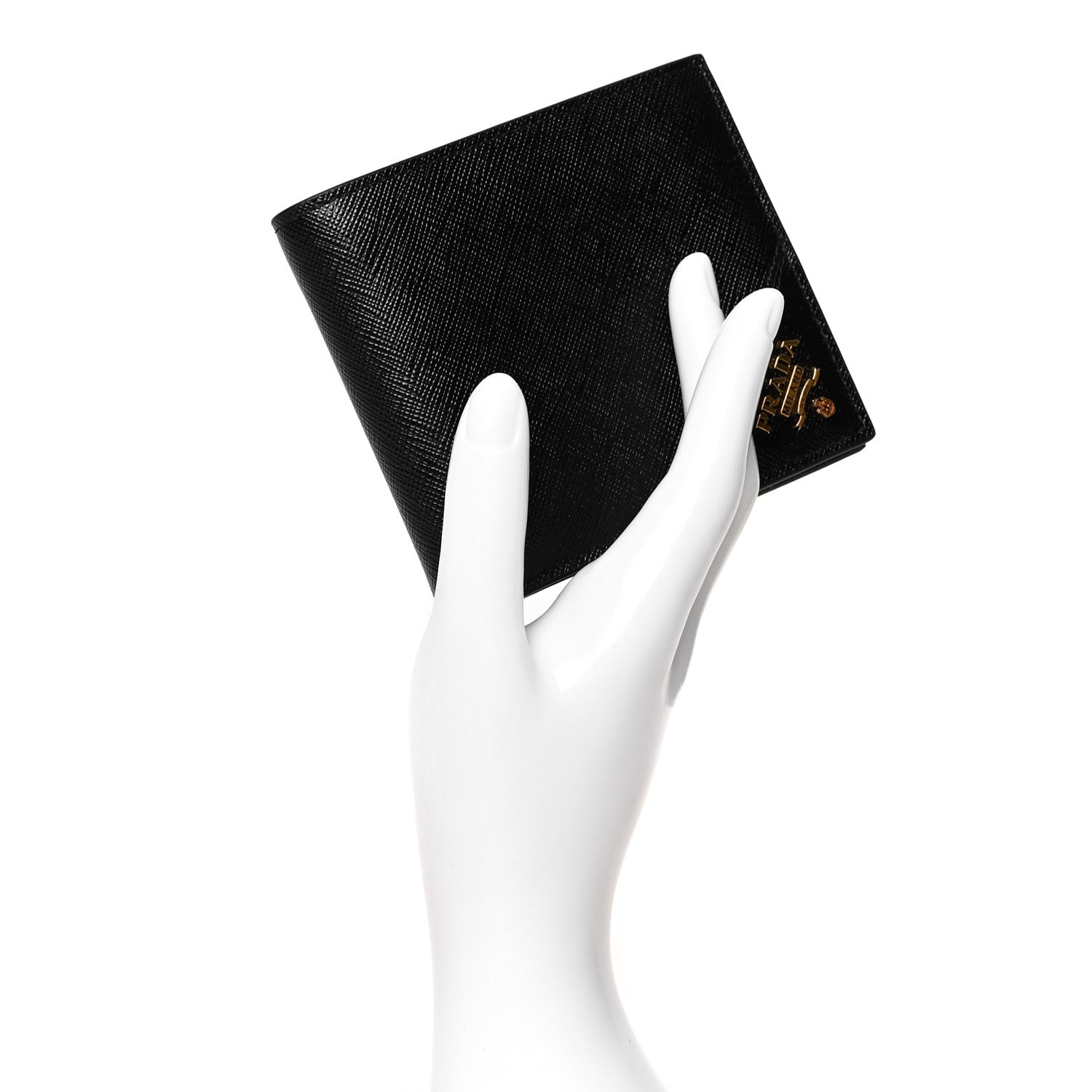 Prada Saffiano Bi-Fold Wallet Black 2 of 7
