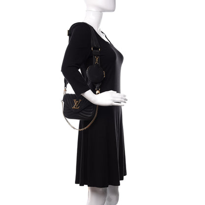 Louis Vuitton Calfskin New Wave Multi Pochette Black 2 of 9