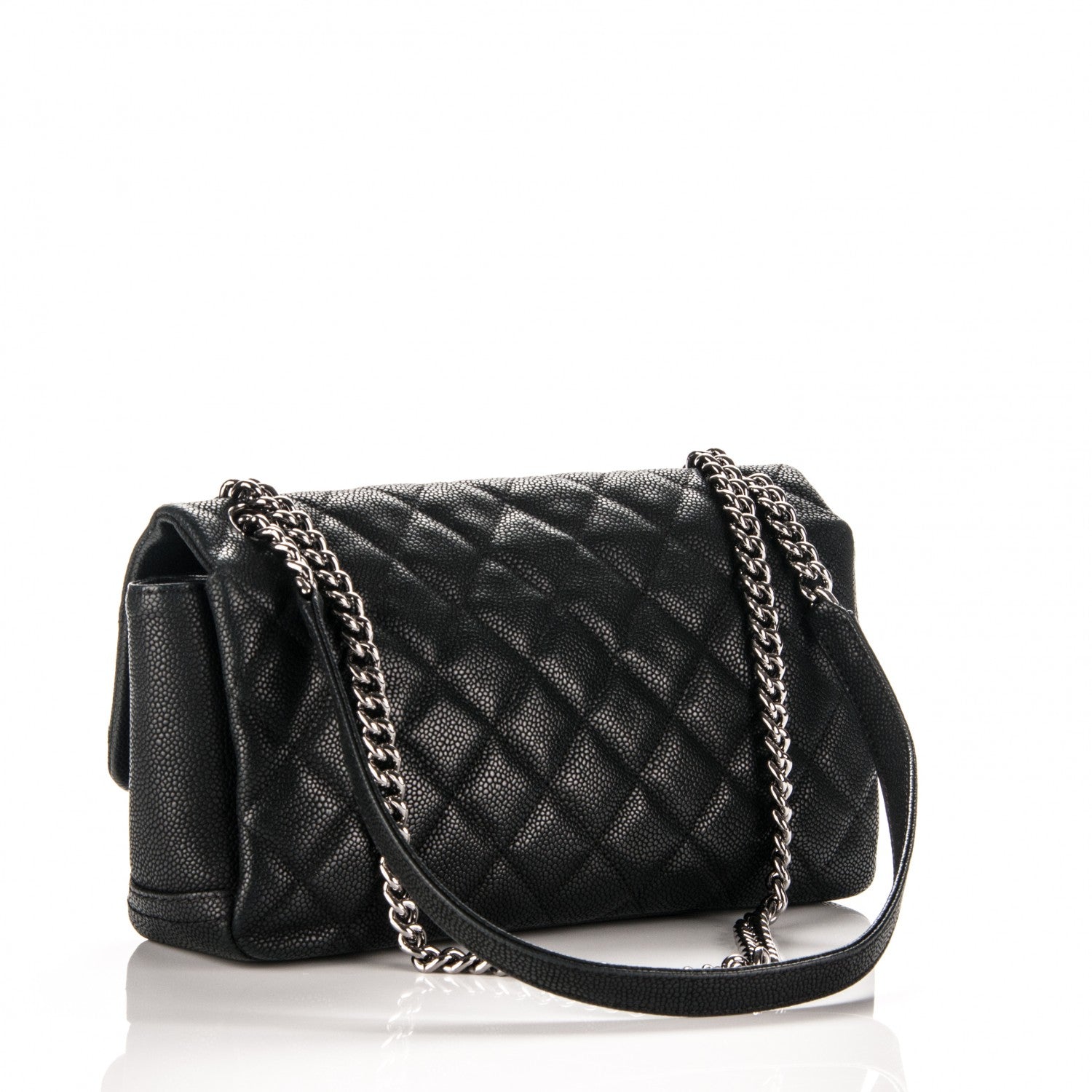 Chanel Caviar Quilted Medium Simply CC Flap Black 3 of 7