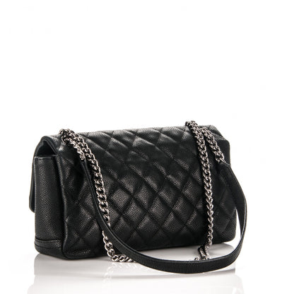 Chanel Caviar Quilted Medium Simply CC Flap Black 3 of 7