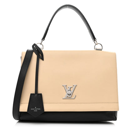 Louis Vuitton Soft Calfskin Lockme II Top Handle Vanille Black 1 of 13
