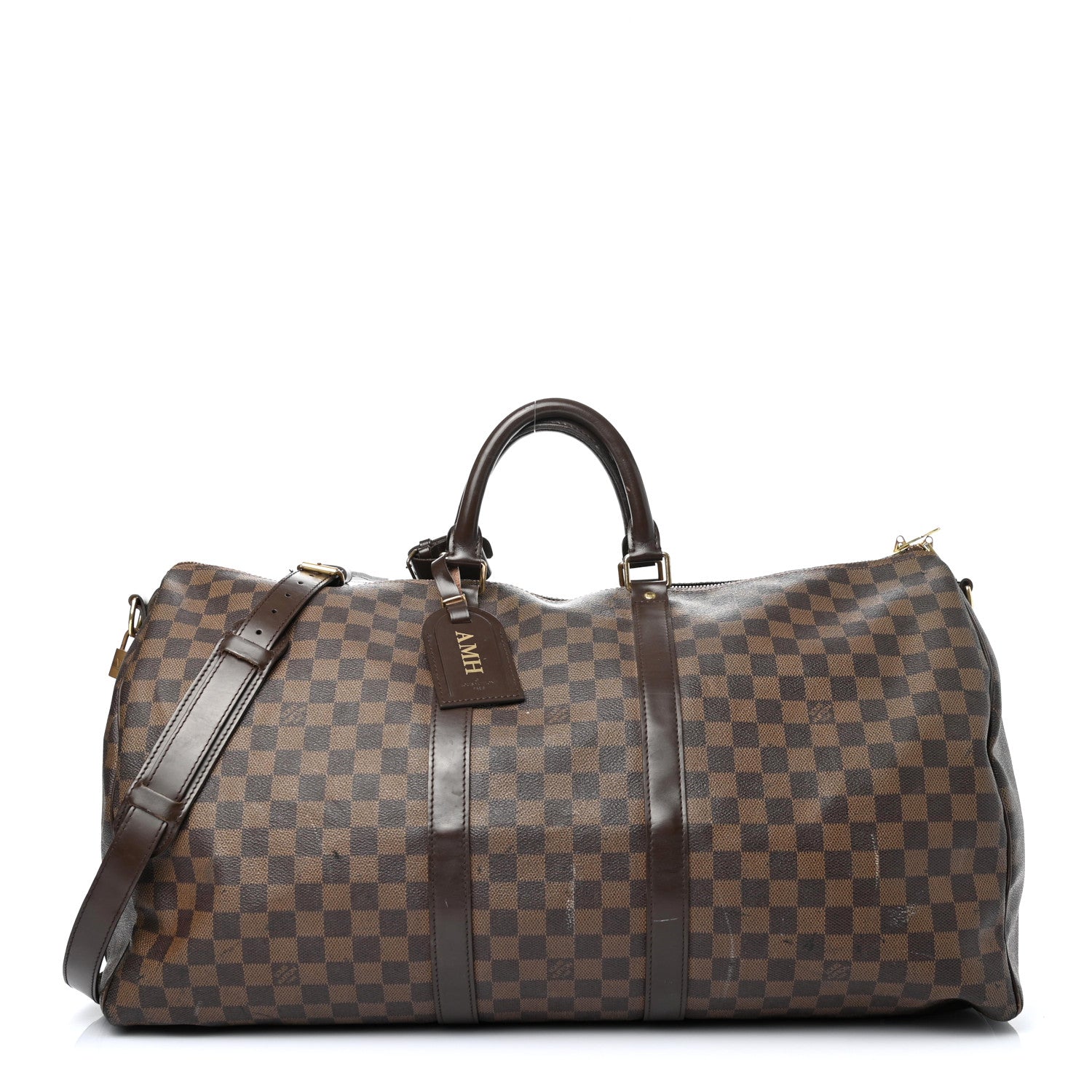 Louis Vuitton Damier Ebene Keepall Bandouliere 55 1 of 5
