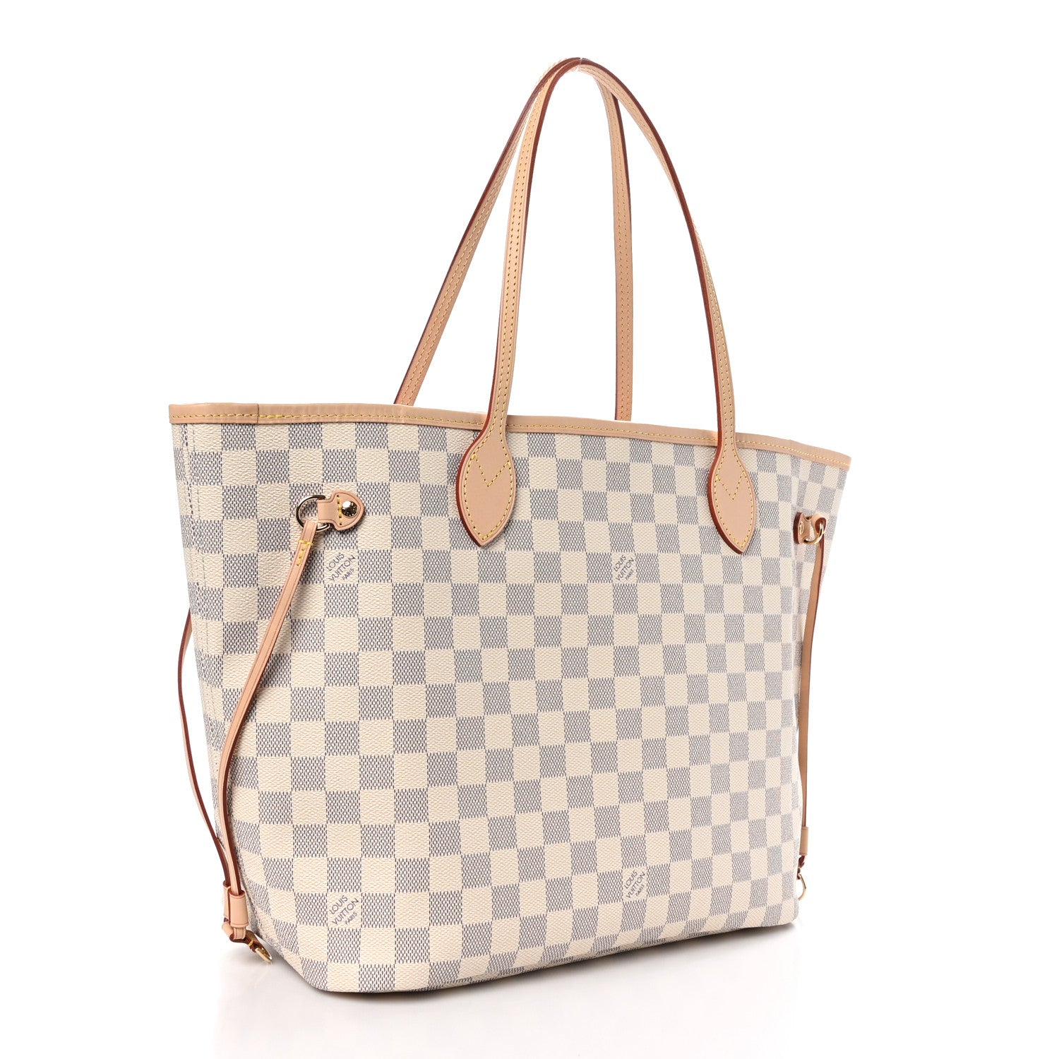 Louis Vuitton Damier Azur Neo Neverfull MM Rose Ballerine 4 of 10