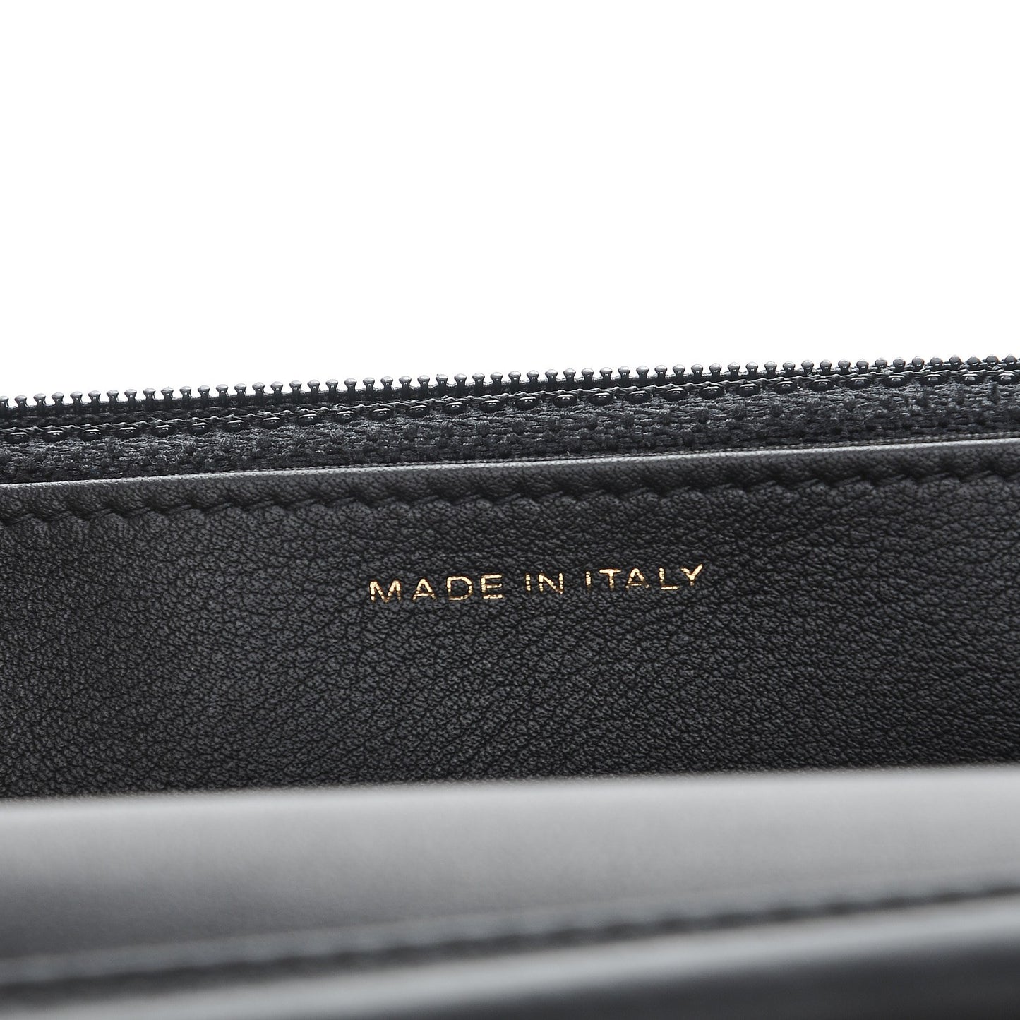 Calfskin Quilted Boy Wallet On Chain WOC Black