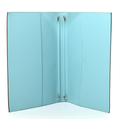 Hermes Epsom Globe Trotter Agenda Cover GM Bleu Atoll 5 of 8