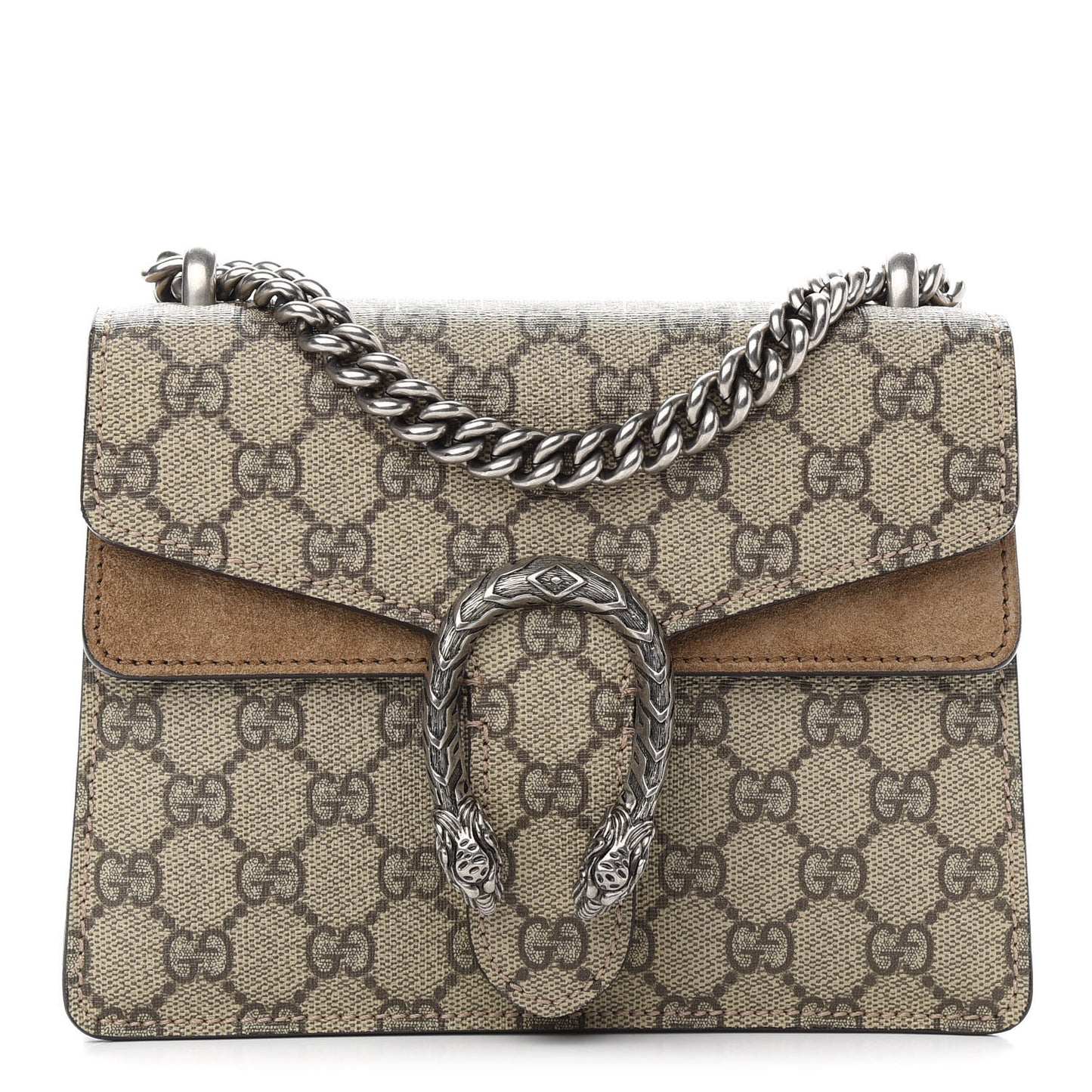 GG Supreme Monogram Mini Dionysus Shoulder Bag Taupe