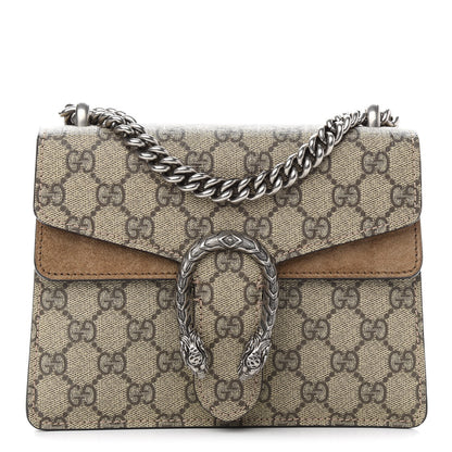 Gucci GG Supreme Monogram Mini Dionysus Shoulder Bag Taupe 1 of 11