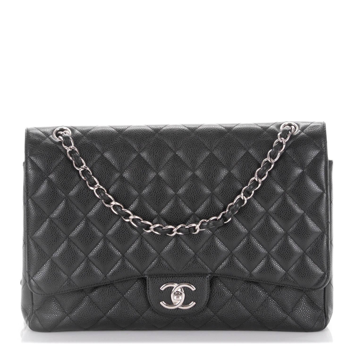 Chanel Caviar Quilted Maxi Double Flap Black 1 of 8