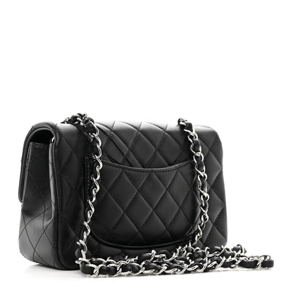 Chanel Lambskin Quilted Mini Rectangular Flap Black 3 of 10