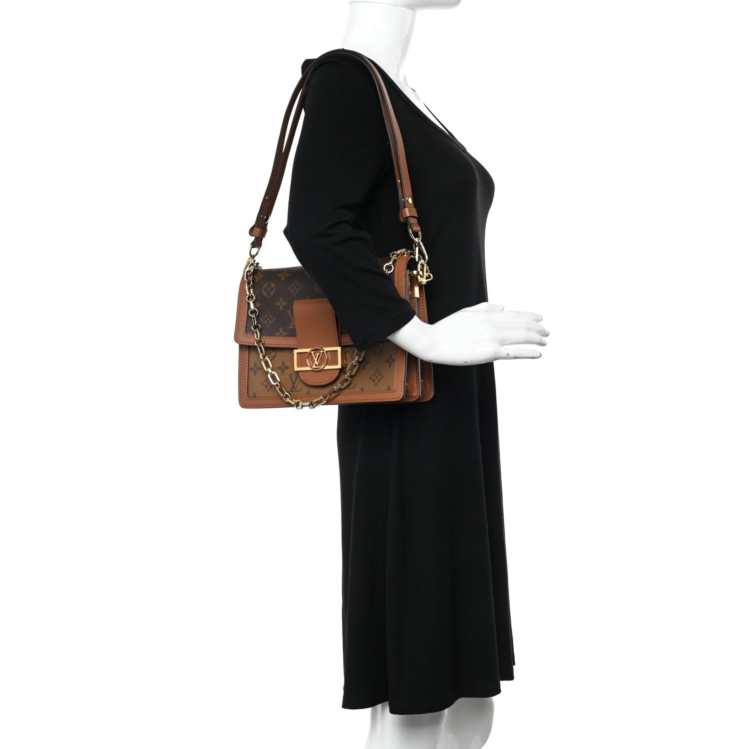 Louis Vuitton Reverse Monogram Dauphine MM 2 of 10