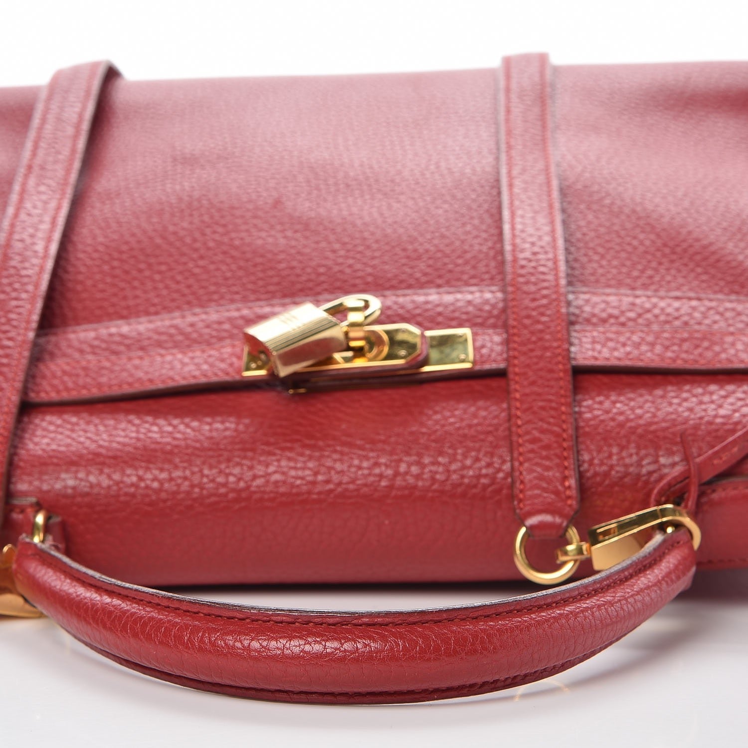 Hermes Taurillon Clemence Retourne Kelly 32 Rouge 32 of 41
