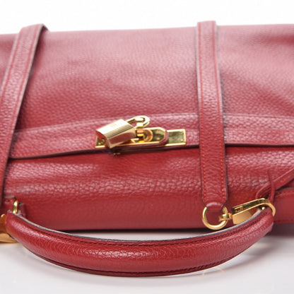 Hermes Taurillon Clemence Retourne Kelly 32 Rouge 32 of 41
