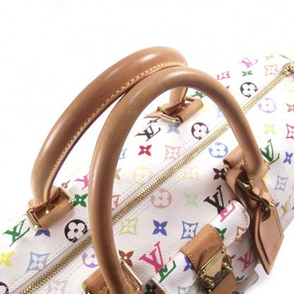 Louis Vuitton Monogram Multicolor Keepall 45 White 6 of 10