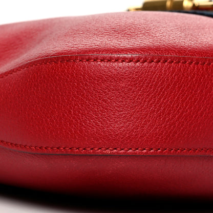 Gucci Soft Grained Calfskin Web Medium Jackie Hobo Red 10 of 16
