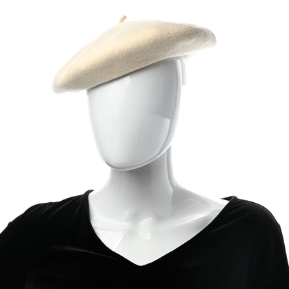 Hermes Merino Wool Bonnie Beret 58 Naturel 2 of 11