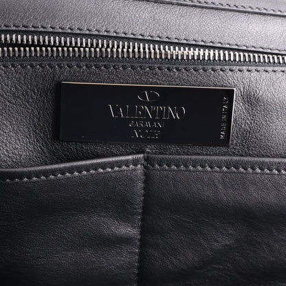 Valentino Garavani Vitello Medium Rockstud Tote Black 6 of 9