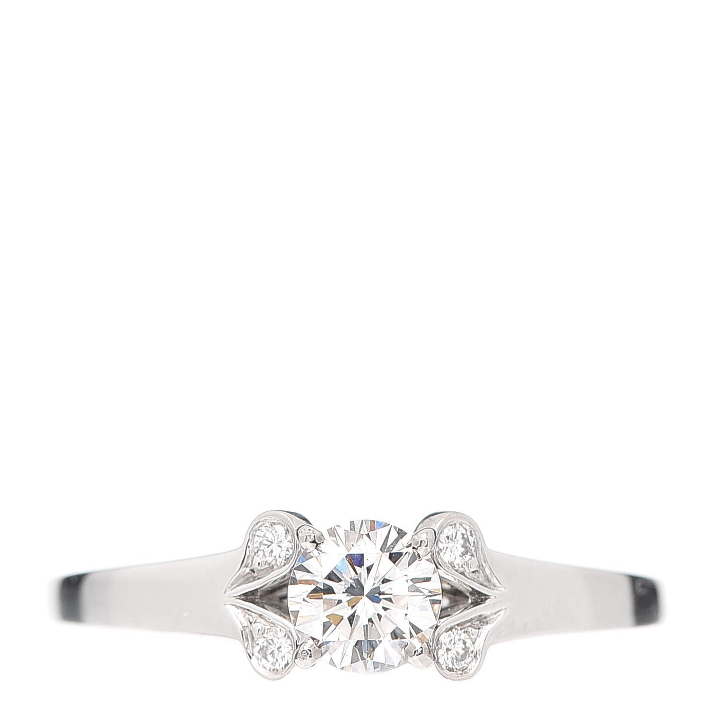 Platinum Diamond .35ct Ballerine Engagement Ring 50 5.25