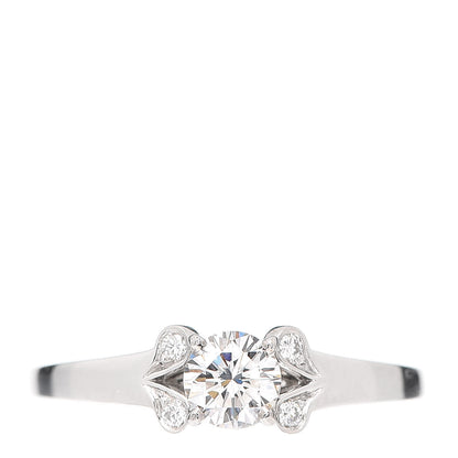 Cartier Platinum Diamond .35ct Ballerine Engagement Ring 49 5 1 of 5