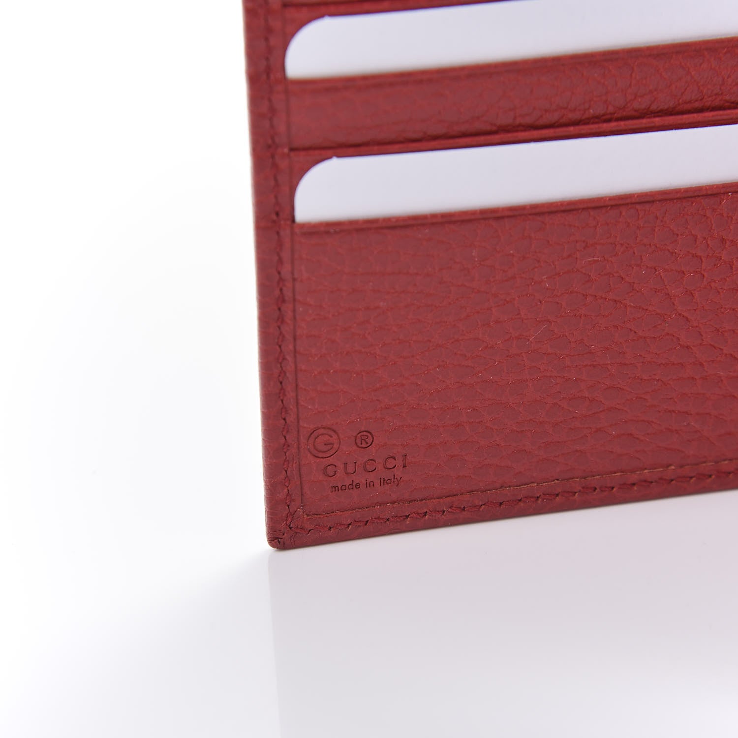 Gucci Dollar Calfskin Interlocking G French Wallet Rosso 8 of 10