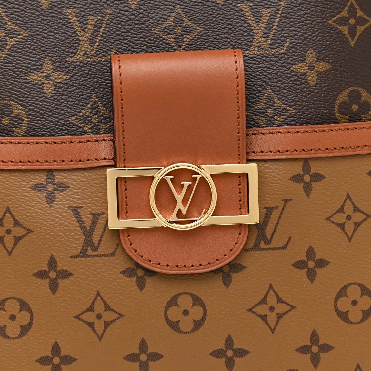 Louis Vuitton Reverse Monogram Dauphine Hobo MM 6 of 13