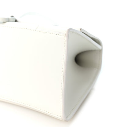 Balenciaga Matte Gummy Calfskin Small Hourglass Top Handle Bag Optic White 9 of 9