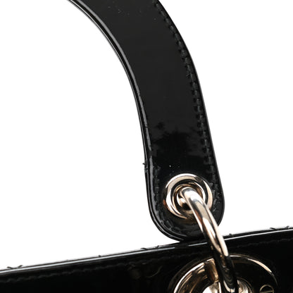 Christian Dior Patent Cannage Medium Lady Dior Black 5 of 13