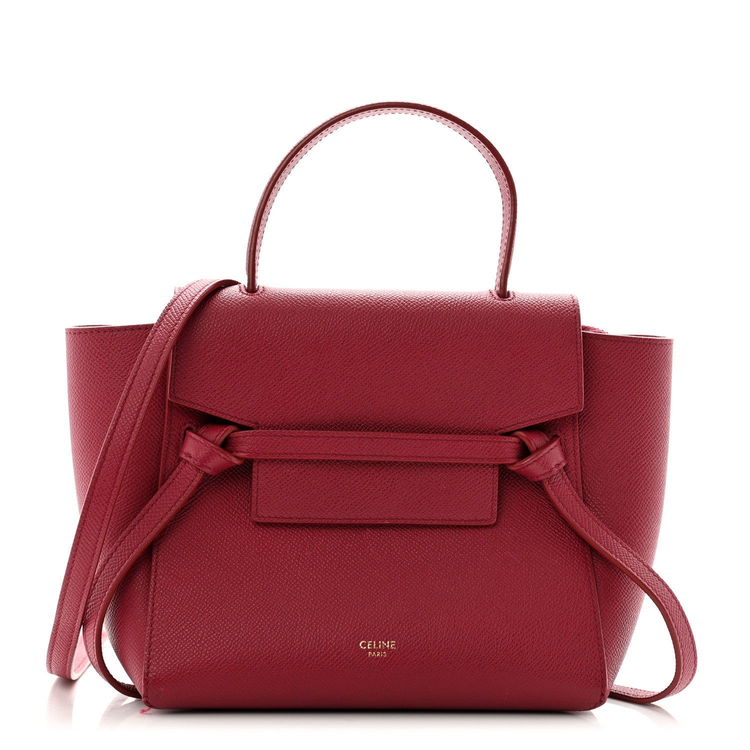 Celine Grained Calfskin Nano Belt Bag Acai 1 of 19